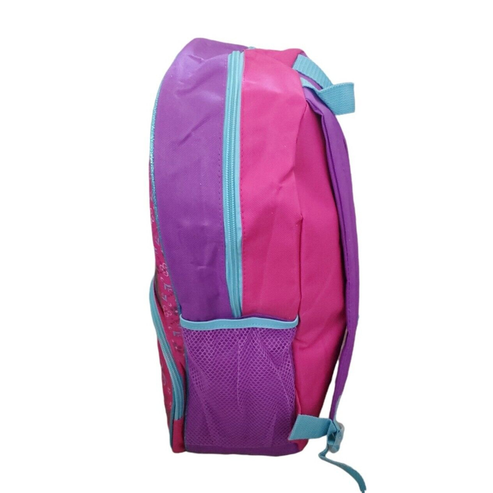 Disney Frozen 16" Backpack Anna Elsa Family Forever Mesh Pockets School Bag - Picture 2 of 4